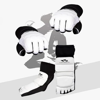 Taekwondo Koža Nohy Rukavice Zápasenie, Karate Chránič Členku Stráže Výstroj Boxerské Bojových Umení Noha Stráž Ponožka Dospelých Dieťa