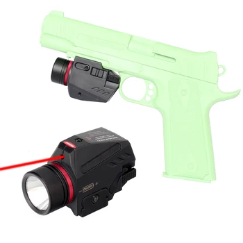 Taktické Pištole Baterka Laserové Zbrane Svetlá LED Zbraň Red Dot Laserový Zameriavač pre 20 mm Picatinny Rail Pištole Strobo Scout Svetlo