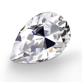 Top Kvalita Voľné Drahokam Hruška Rez Moissanite Kameň Brilantné D Lab Color Pestuje Moissanite Diamond HRA Osvedčený Materiál
