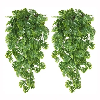 Umelé Rastliny Korytnačka List Eukalyptu Zelené Listy Ratten Vína Stenu Decor Visí Falošné Rastlín Domov Záhradné Dekorácie Vonkajšie