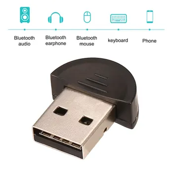 Univerzálny Mini Bezdrôtové Bluetooth-kompatibilné s USB 2.0 Adaptér Dongle Pre PC, Notebook Pre WIN XP, Vista Bluetooth-kompatibilného Adaptéra
