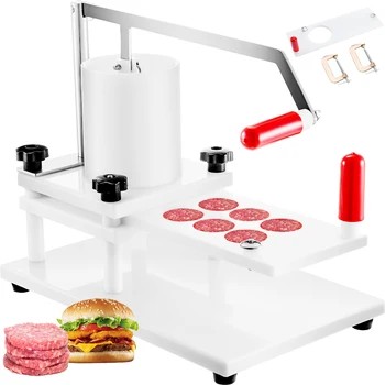 VEVOR Obchodné Hamburger Stlačte Príručka Mäso Maker PE Materiálu,Stôl Pevný Dizajn Tvorí Procesor Stroj w/ Patties Model