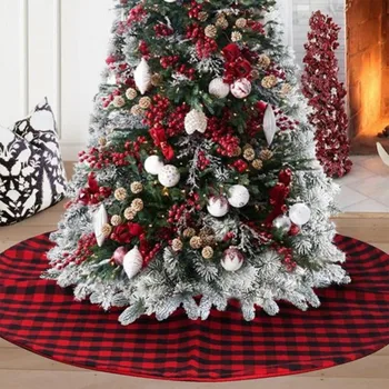 Vianočný Stromček Sukne Kreatívne A Nádherné Vytlačené Strom Spodnej Výzdoba, Vianočné Dodávky Strana Navrhne Dekorácie