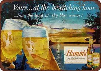 Vlastné Kraze 1955 Hamm je Pivo Bewitching Vintage Vzhľad, Reprodukcia Kovové Prihlásiť