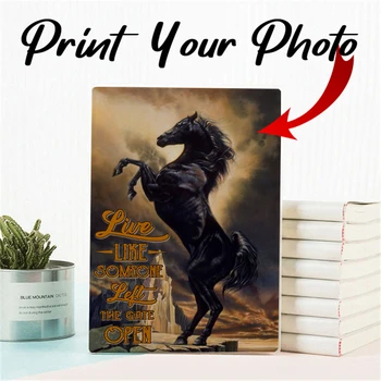 Vlastné foto Vestník Osobné Notebook stojí čierny kôň korálky Prenosné Maľovanie Vzdelávania Slovo Knihy pre Školy Grafické efekty