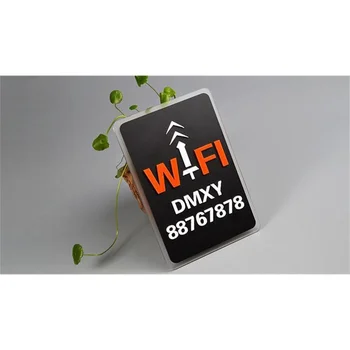 Wifi Bezdrôtové Siete Prihláste Sa Zadarmo Na Stenu, Nálepky, Širokopásmový Prístup K Internetu Uvedením Čísla Akryl Dekorácie, Nálepky