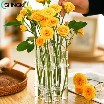 Závesné Kvetinové Sklenené Vázy Skúmavky Tvorivé Rastlín Držiteľ Hydroponické Kontajner Obývacia Izba Office Jedálenský Stôl Kvetinový Domova