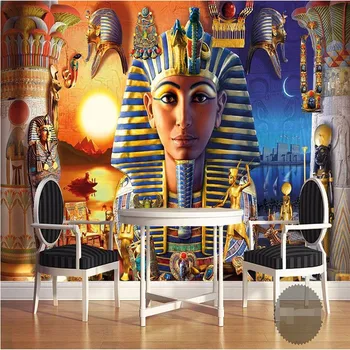 beibehang nástenná maľba dekorácií obrázok pozadia Moderné Egyptskej Kultúry Starovekej Civilizácie umenie Reštaurácia nástenné maľby, 3d tapety