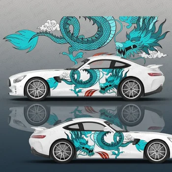 dragon zvierat Auto Odtlačkový Ochranné Fólie Vinylové Itacar Racing Strane Grafiky Zábal Príslušenstvo Spray Paint auto Samolepky Film