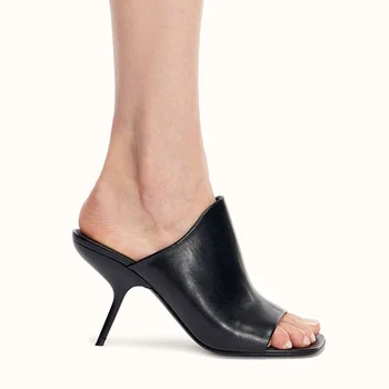 plus veľkosť snímky pre ženy sandál sexy papuče ženy, luxusné značky letné topánky nové faux kožené módne party šaty, topánky žena