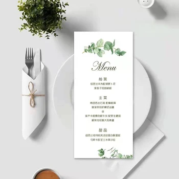 zadarmo vlastnú exquisiteness Strany stola tanier karty banquet programový plán zoznam modrá svadobné zdvorilosti osobné 80pcs