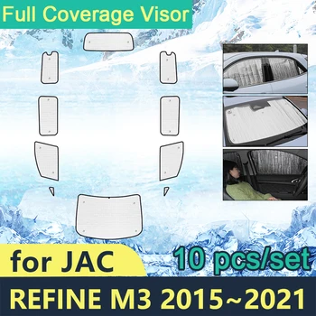 Úplné Pokrytie Slnečníky Za JAC Upraviť M3 2015~2021 Auto na Ochranu pred Slnkom Windshields Bočné Okná Príslušenstvo Parasol 2020 2019 2018