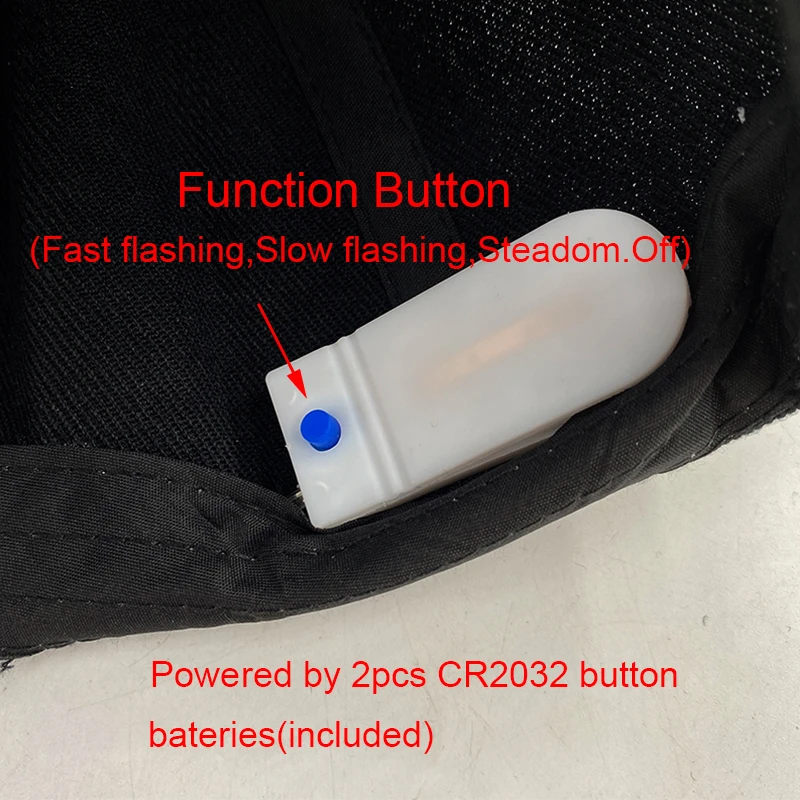 Fashion LED Svietiace Klobúk Nastaviteľné Flash Optický šiltovku Klobúk pre Cestovanie v Noci Beží Hudby Dodávky