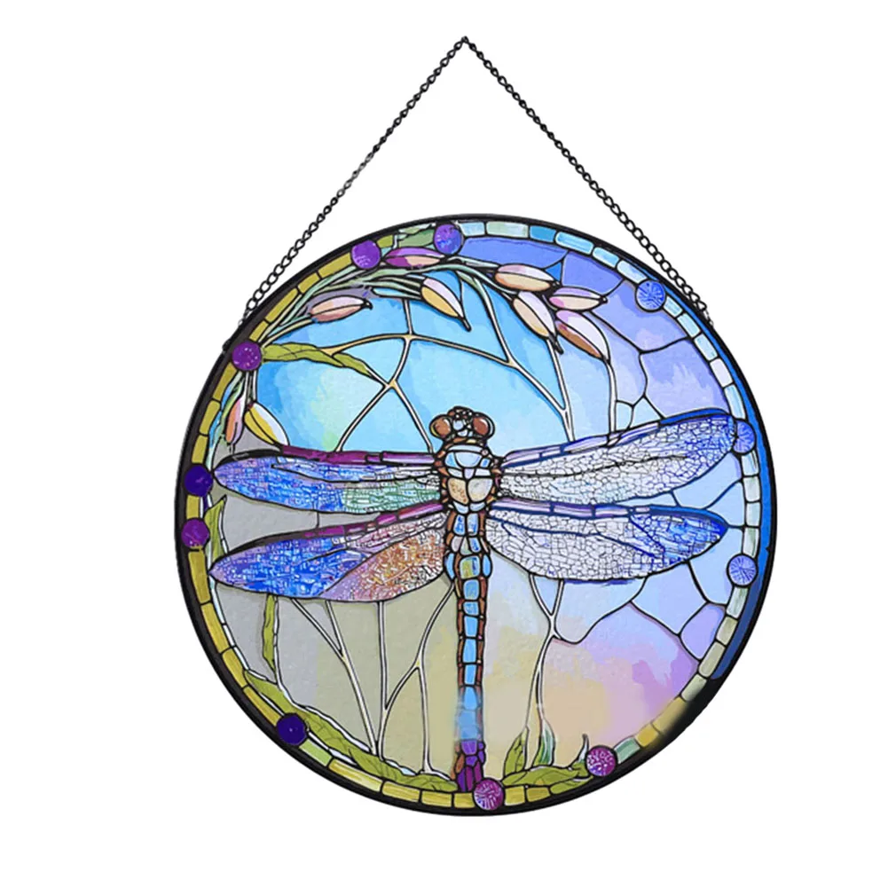 Očarujúce a Zábavné Akryl Dragonfly Visí Komplikovane Navrhnutý tak, vitráže Dodáva Dotyk Whimsy do Vášho Domova