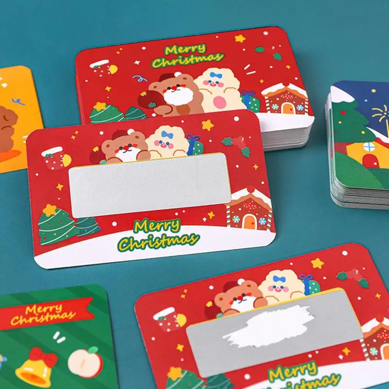 Prázdne Vianočné Stieracie Karty Creative DIY Stieracie Karty Roztomilé Vianočné Doplnky, Zábavné Strán Dodávky Pre Dovolenku