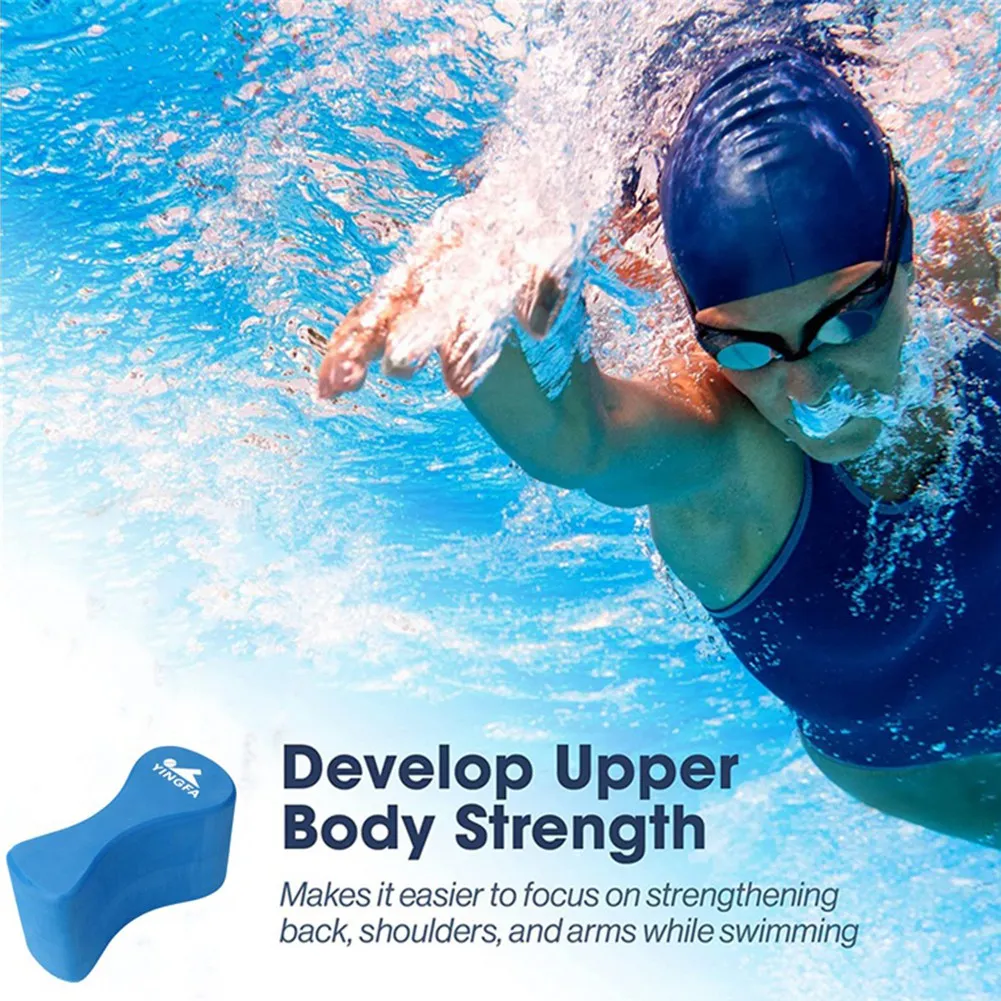 Vytiahnuť Boja Plávať Školenia Nohu Float pre Dospelých a Mládež Bazén Ťahy & Hornej časti Tela Silu EVA & BPA Free,Modrá